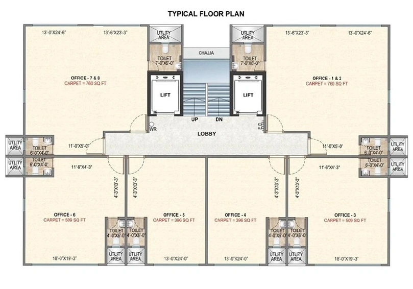 Floor Plan of Swastik Sapphire Business Annexe in Ghatkopar East, Mumbai - Image 267210