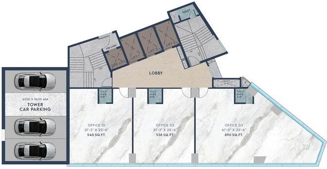 Floor Plan of Goyal Nrupa Square in Borivali West, Mumbai - Image 267338