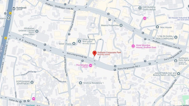 Location of Solitaire Corporate Park in Andheri East, Mumbai - Image 267123