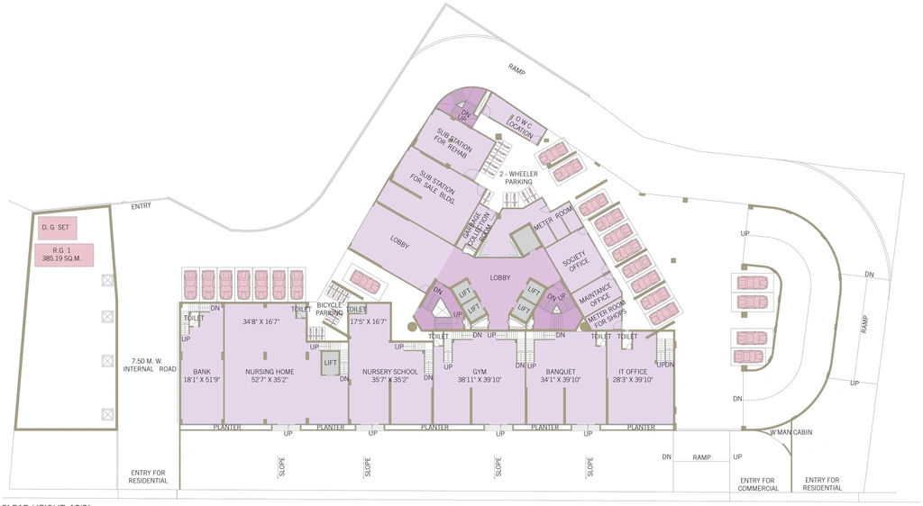 Floor Plan of Amal Ambrosia Commercial Plaza in Borivali East, Mumbai - Image 278547