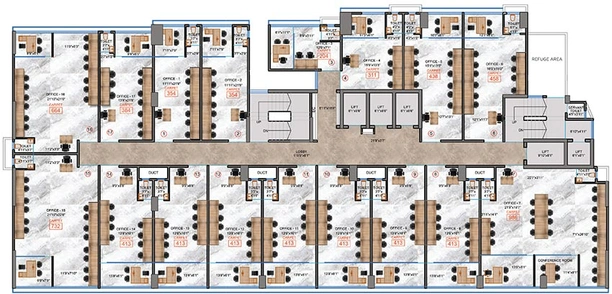 Floor Plan of Mangal Business Park in Malad West, Mumbai - Image 267096