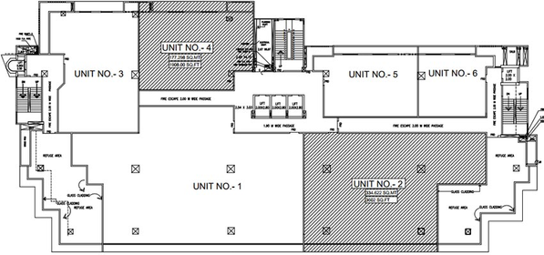 Floor Plan of Hallmark Business Plaza in Bandra East, Mumbai - Image 268118