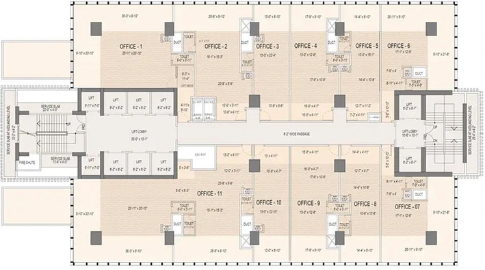 Floor Plan of Parinee I in Andheri West, Mumbai - Image 267814
