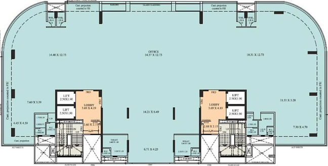 Floor Plan of Suvidha Square in Andheri West, Mumbai - Image 268404