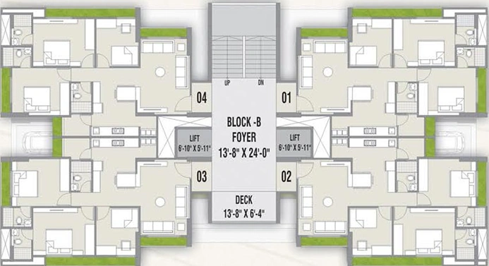 Floor Plan of HN Shivalay Shikhar in Shilaj, Ahmedabad - Image 260026