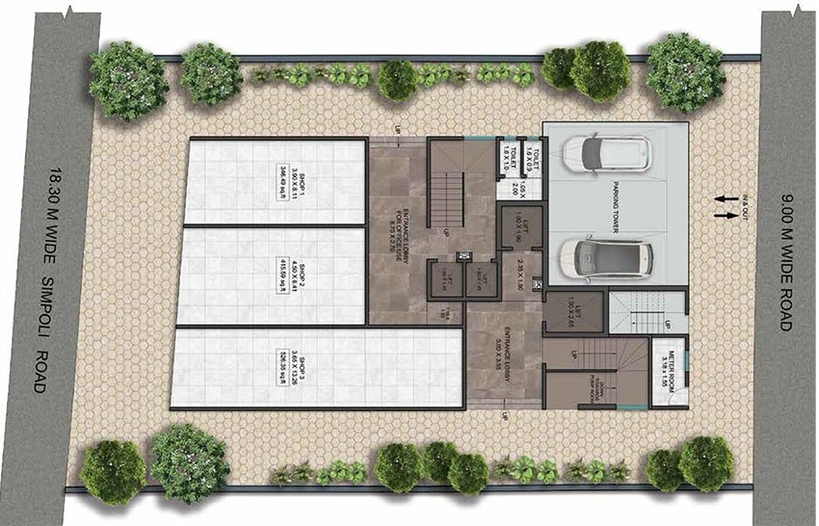 Master Plan of Commercial Kosmos Kedar Darshan in Borivali West, Mumbai - Image 268139
