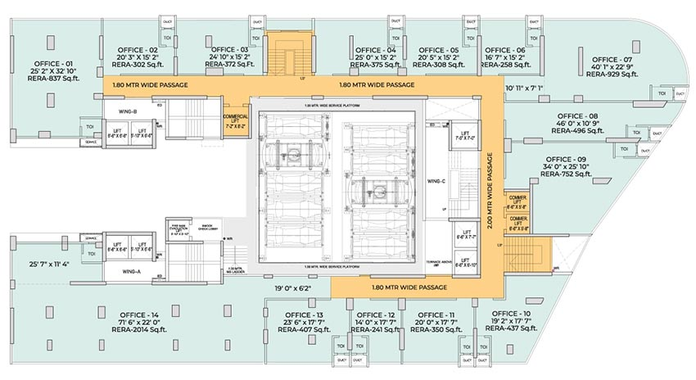 Floor Plan of Nl Plaza in Dahisar East, Mumbai - Image 268224