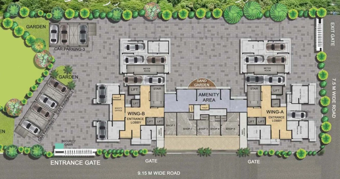 Master Plan of Shirke Parijat Hill View in Borivali East, Mumbai - Image 34745