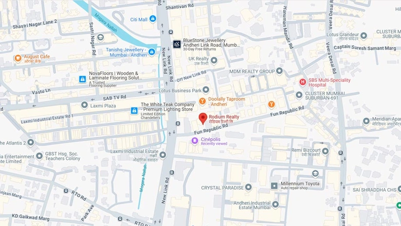 Location of Rodium X Cube in Andheri West, Mumbai - Image 268370