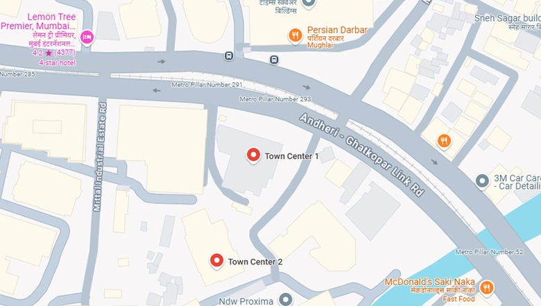 Location of Town Center I in Andheri East, Mumbai - Image 278504
