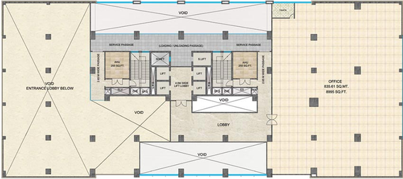 Floor Plan of Man Business Spaces in Nerul, Navi Mumbai - Image 269433