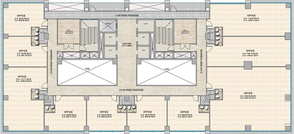 Floor Plan of Man Business Spaces in Nerul, Navi Mumbai - Image 269434