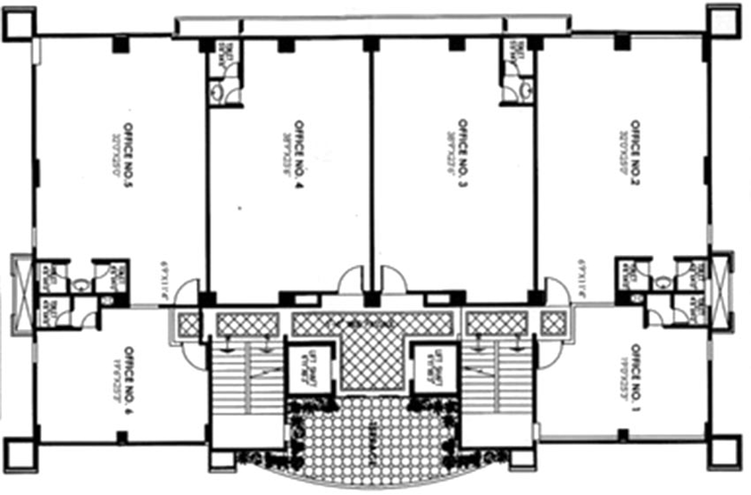 Floor Plan of Vaibhav Chambers in Bandra East, Mumbai - Image 268420
