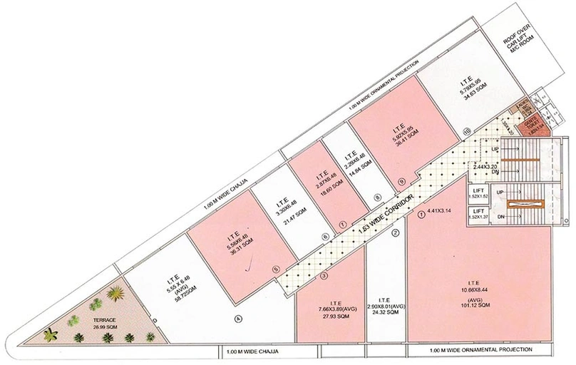 Floor Plan of Ryna Arcade in Malad West, Mumbai - Image 268386