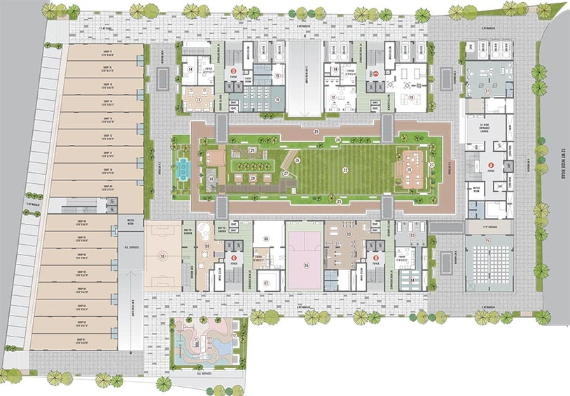 Master Plan of Aaryan The One in Jodhpur Village, Ahmedabad - Image 260228