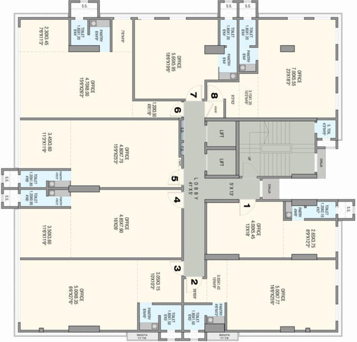 Floor Plan of Grande Edifice in Kandivali East, Mumbai - Image 278105