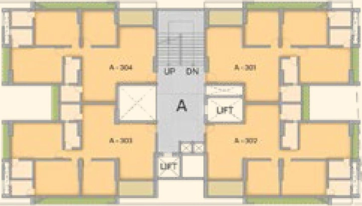 Floor Plan of Addor Ivory Orchards in Shilaj, Ahmedabad - Image 260256