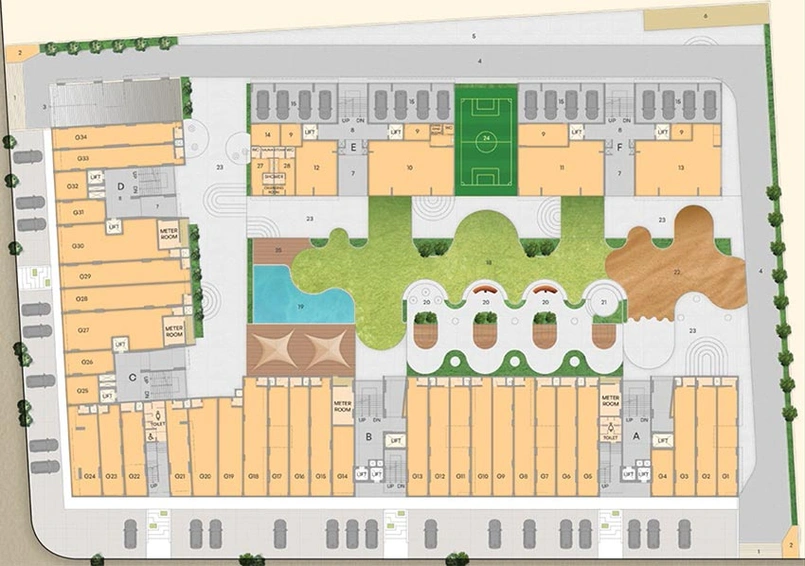 Master Plan of Addor Ivory Orchards in Shilaj, Ahmedabad - Image 260255