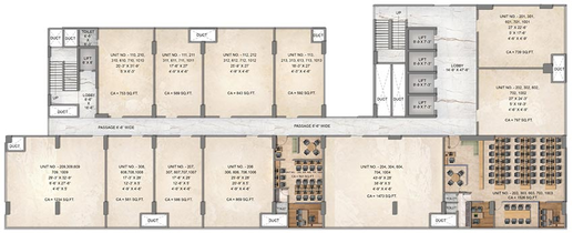 Floor Plan of Squarefeet Centrum Business Square in Thane West, Thane - Image 269986