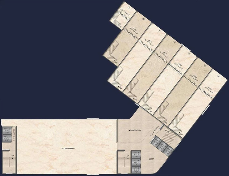 Floor Plan of Vihang Ventura in Mira Road East, Thane - Image 269856