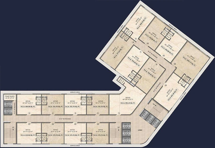 Floor Plan of Vihang Ventura in Mira Road East, Thane - Image 269859