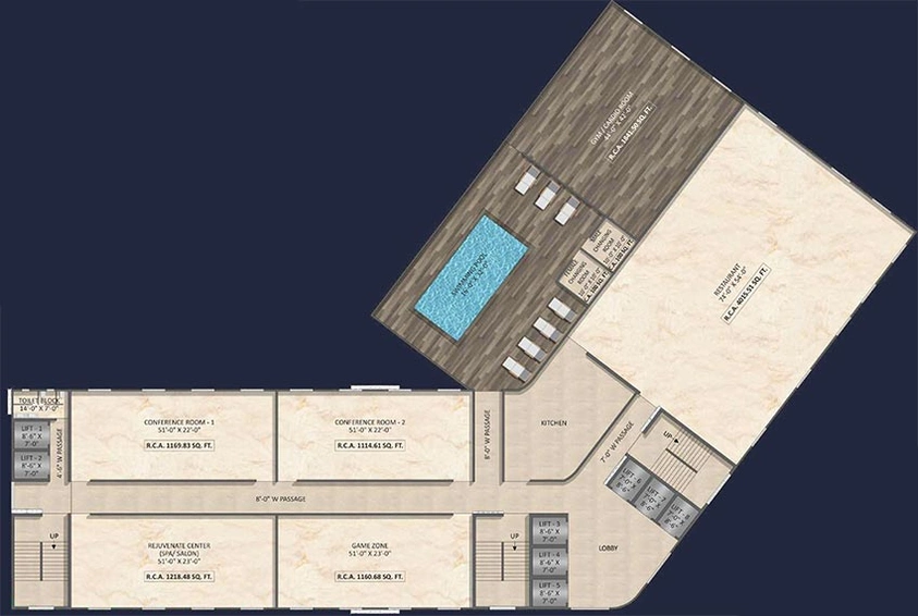 Floor Plan of Vihang Ventura in Mira Road East, Thane - Image 269857