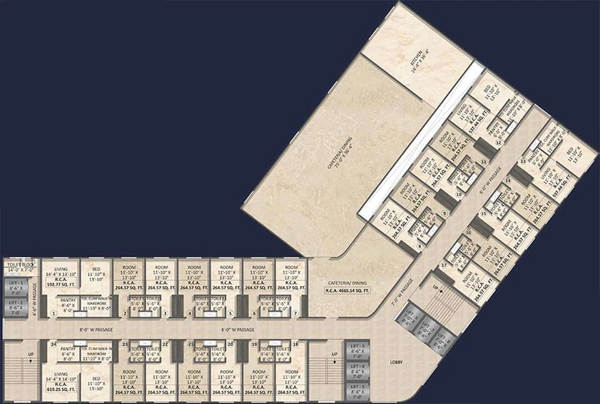 Floor Plan of Vihang Ventura in Mira Road East, Thane - Image 269858