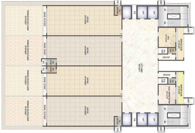 Floor Plan of Goodwill Excellency in Vashi, Navi Mumbai - Image 269422