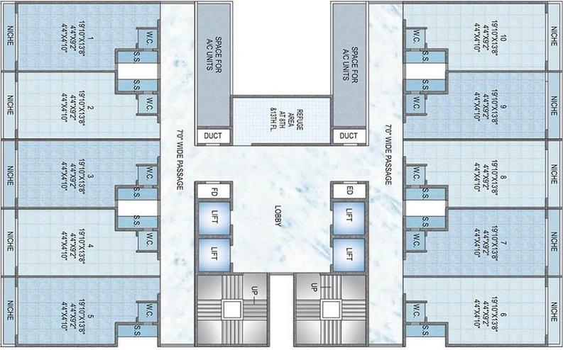 Floor Plan of Goodwill Infinity in Kharghar, Navi Mumbai - Image 269428