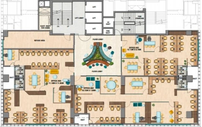 Floor Plan of Naiknavare 7 Business Square in Shivaji Nagar, Pune - Image 270220