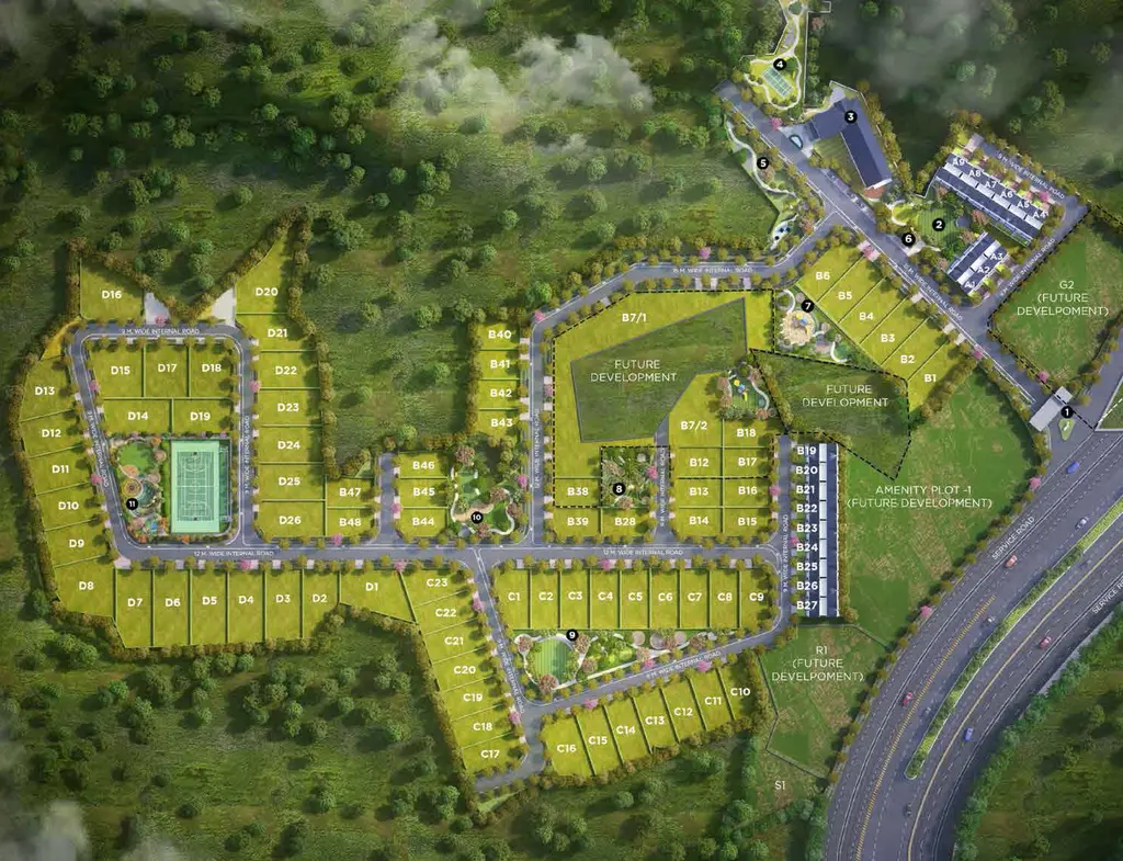 Master Plan of Kalpataru Aria Phase A in Karjat, Thane - Image 276452