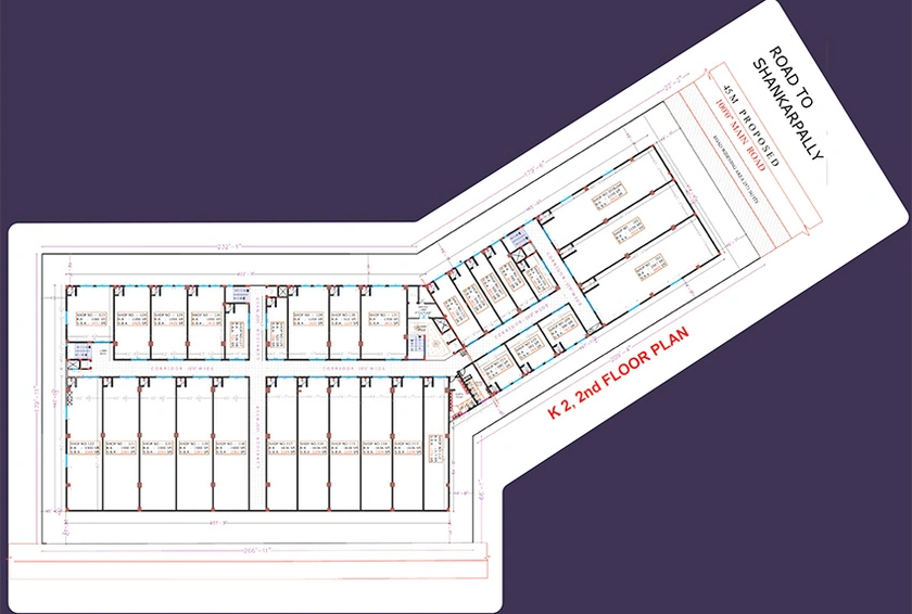 Floor Plan of Raichandani Kokapet Terminal in Kokapet, Hyderabad - Image 285535