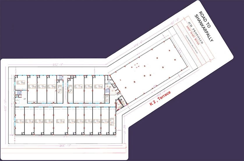 Floor Plan of Raichandani Kokapet Terminal in Kokapet, Hyderabad - Image 285534