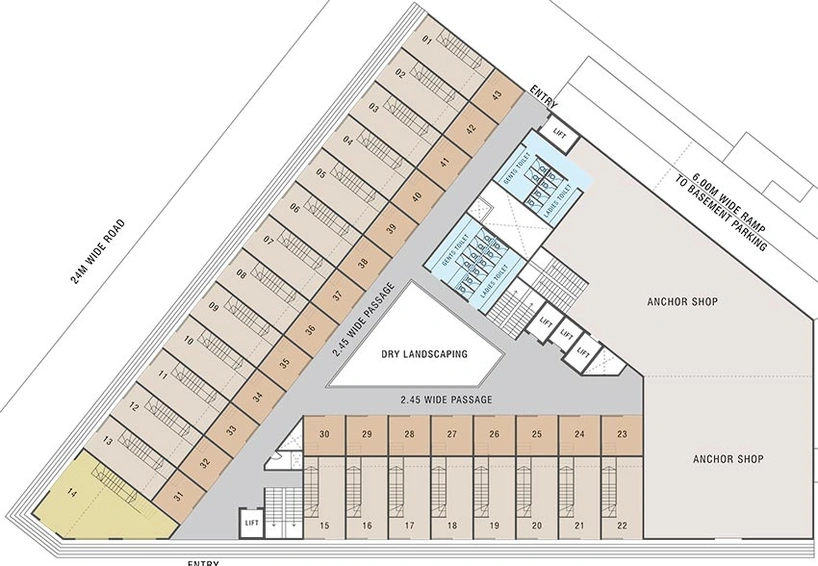 Floor Plan of Pharande 101 High Street in Ravet, Pune - Image 270914