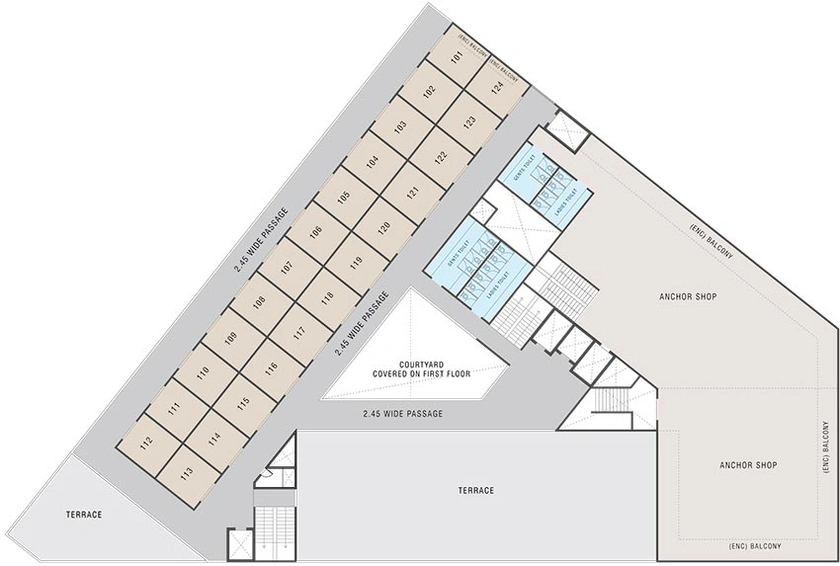 Floor Plan of Pharande 101 High Street in Ravet, Pune - Image 270913