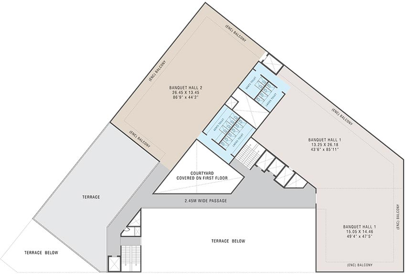 Floor Plan of Pharande 101 High Street in Ravet, Pune - Image 270912