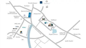 Location of The Platina Gachibowli - Image 352754