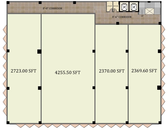 Floor Plan of Fortune Cyber in Gachibowli, Hyderabad - Image 319471