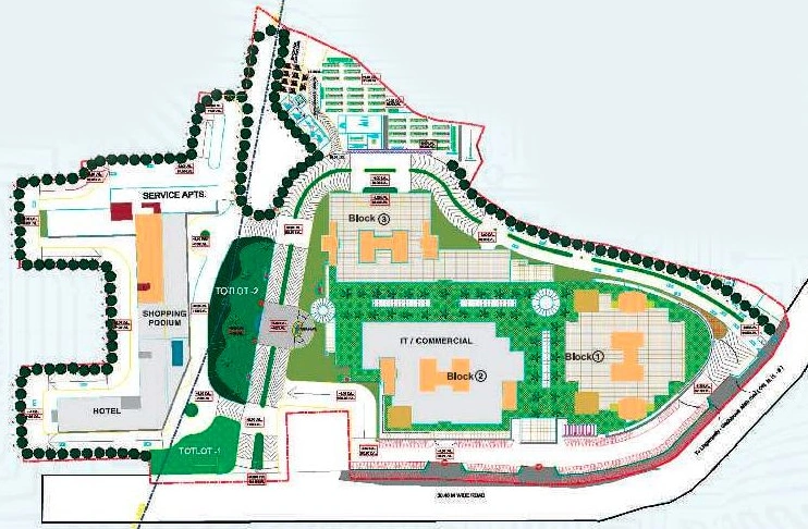 Master Plan of DLF Cybercity Hyderabad in Gachibowli, Hyderabad - Image 319432