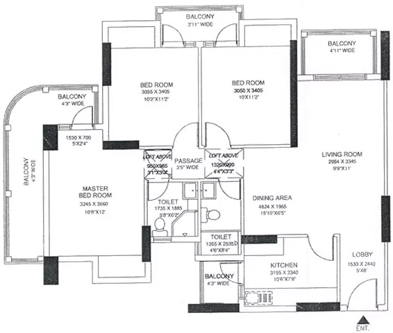 3 BHK Flat in DLF Capital Greens in Moti Nagar, New Delhi - Image 881410