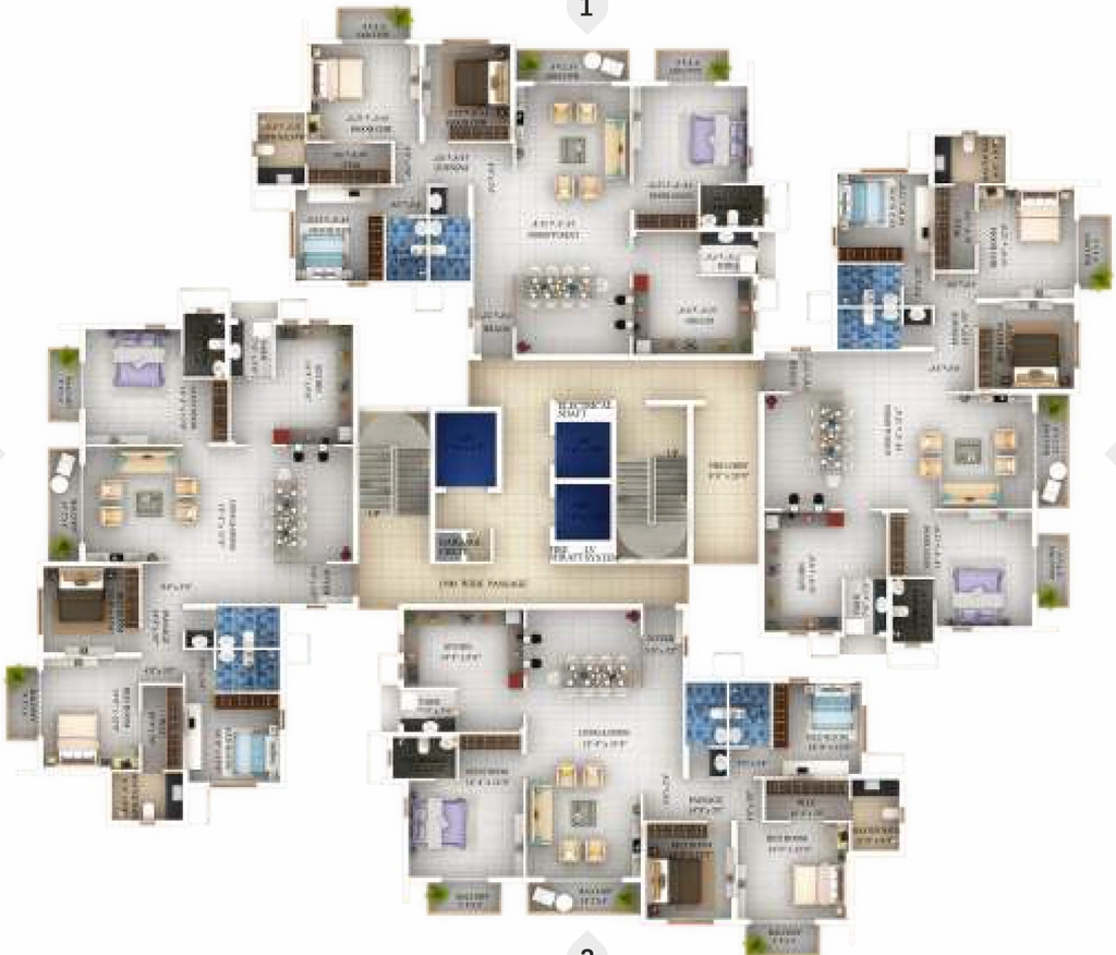 Floor Plan of ASV Alexandria in Mount Road, Chennai - Image 334504