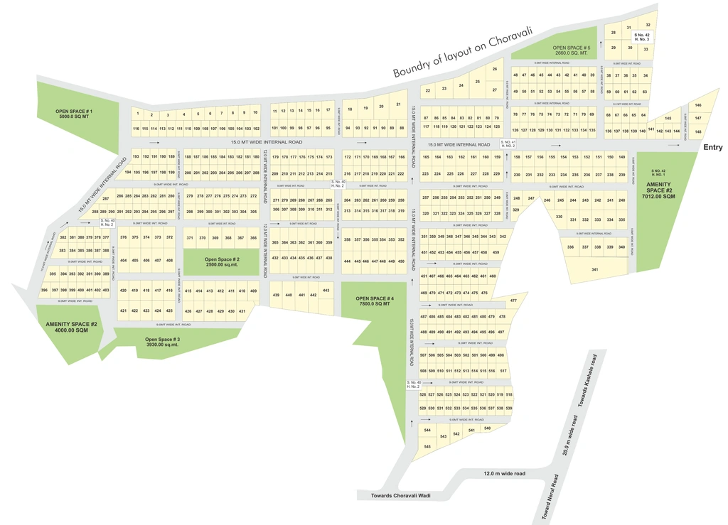 Master Plan of Vikrant Estate Ruby Phase 2 in Neral, Thane - Image 277048