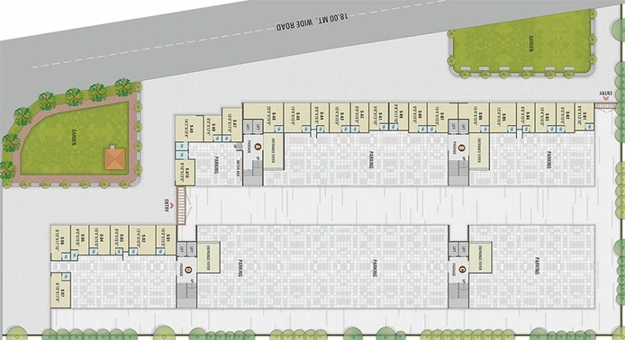 Master Plan of Hadaf Residency in UNN, Surat - Image 260380