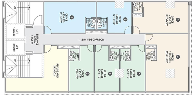 Floor Plan of Commercial Krisala 41 Evoke in Ravet, Pune - Image 270608