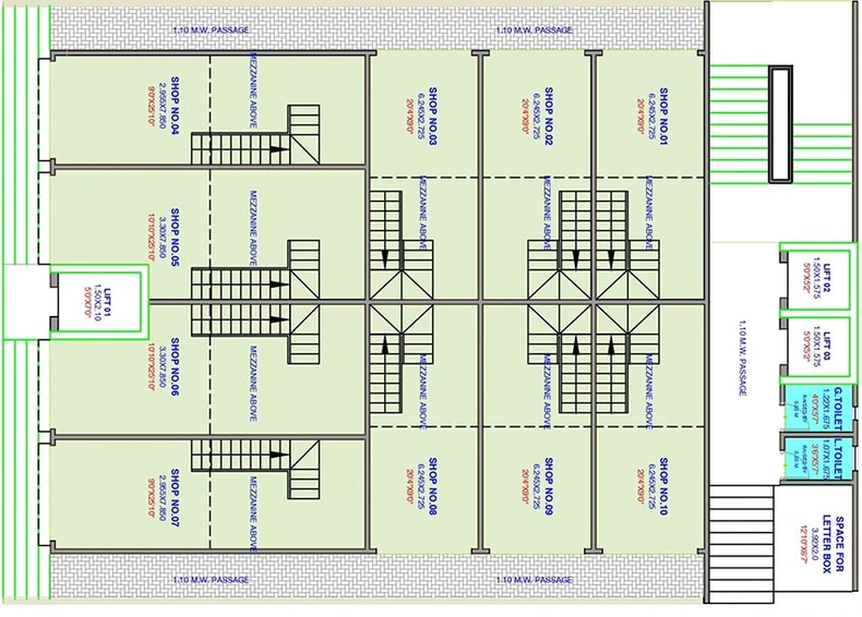 Floor Plan of NG Ladies Katta in Hinjewadi, Pune - Image 270505