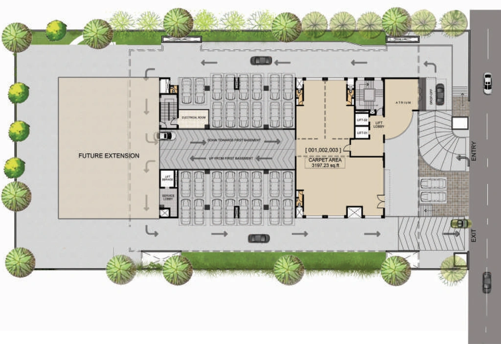 Master Plan of Vascon Platinum Square phase 1 in Viman Nagar, Pune - Image 279496