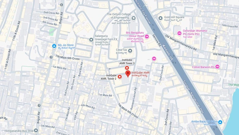 Location of Coworking Space in IndiQube AMR Tech Park, HSR Layout - Image 284005
