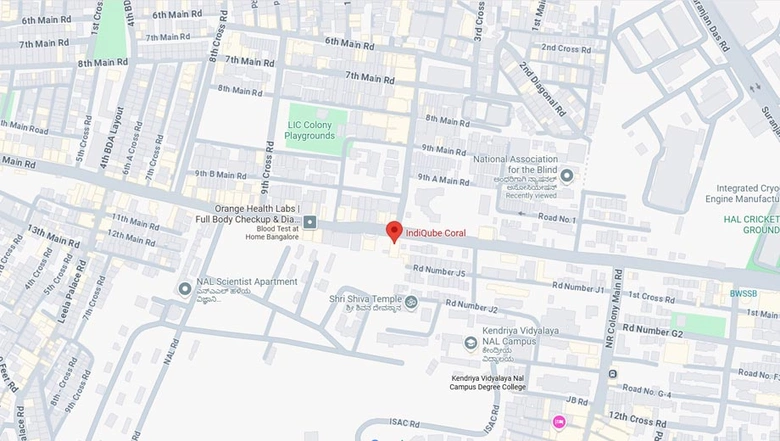 Location of Coworking Space in IndiQube Coral, Indiranagar - Image 284142