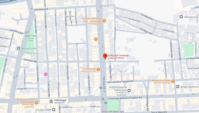 Location of Coworking Space in IndiQube Townhub, Indiranagar - Image 284165