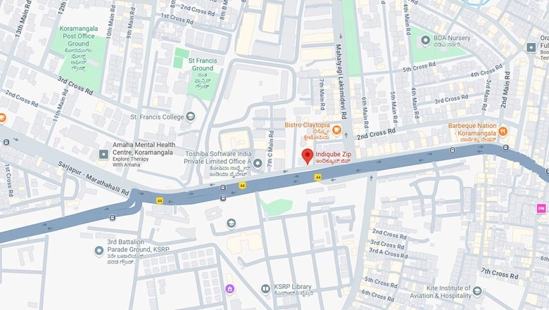 Location of Coworking Space in IndiQube Zip, Koramangala - Image 284412